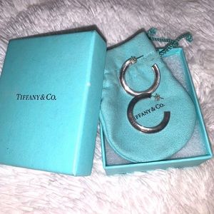 NWT Tiffany & Co Silver Hoop Earrings